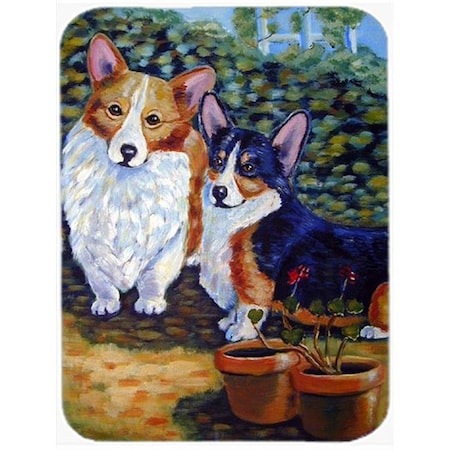 Carolines Treasures 7094LCB Corgi Glass Cutting Board - Large; 15 X 12 In.